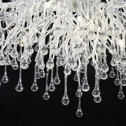 Elsa Crystal Droplet Branch Chandelier Light for Dining Room