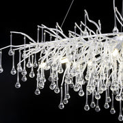 Elsa Crystal Droplet Branch Chandelier Light for Dining Room