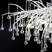 Elsa Crystal Droplet Branch Chandelier Light for Dining Room