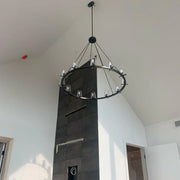 Pauillac Round Chandelier Glass 48'',Modern Chandelier