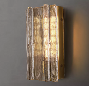 Lattice Clear/Smoke Glass Sconce 15