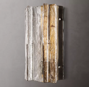 Lattice Clear/Smoke Glass Sconce 15