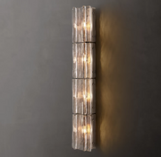 Lattices Clear/Smoke Glass Sconce 49