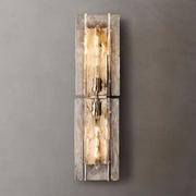 Lattice Clear/Smoke Glass Sconce 30