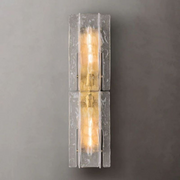 Lattice Clear/Smoke Glass Sconce 30