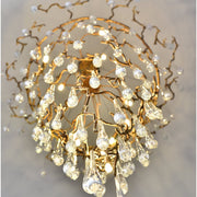 Lake Modern Crystal Round Branch Chandelier Light
