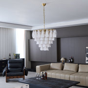 Lunara White Murano Chandelier