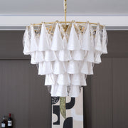 Lunara White Murano Chandelier
