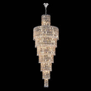 Luxury Large Crystal Chandelier For Hight Ceiling Living Room Long Staircase Light Fixture