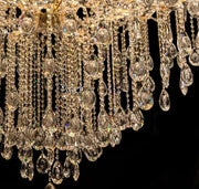 Classic Modern Multi-layers Crystal Chandelier for Staircase/Foyer/Villa