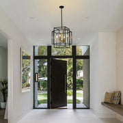 Martha Modern Cube 15-inch 4-Light Lantern Pendant Lighting