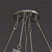 Extra Large Foyer Vertical Layers K9 Crystal Chandelier Chrome Ceiling Lighting Fixture For Staircase Entryway Decor