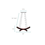 Monroe Crystal Chandelier // Chrome