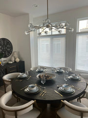 Boule De Cristal Clear Glass Ball Modern Round Chandelier Light 48