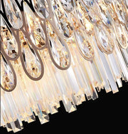 Oversized Multi-layers Luxury Creative Art Crystal Chandelier for Foyer/Staircase/Hallway