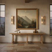 Lattice Clear/Smoke Glass Wall Sconce 30
