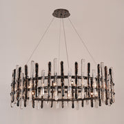 Sancy Round Glass Chandelier