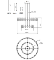 Arcachones Led Round Two-tier Chandelier 48