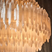 Selenite Crystal Round Chandelier 31.5