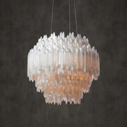 Selenite Crystal Round Chandelier 31.5