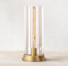 Load image into Gallery viewer, Saviles Cylindrical Table Lamp H14&quot;