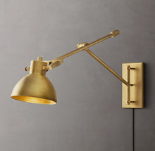 Load image into Gallery viewer, Machinists Swing-Arm Task Sconce