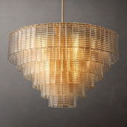 Sirene Clear/Smoke Glass Round Chandelier 41”