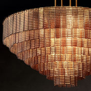 Sirene Clear/Smoke Glass Round Chandelier 41”