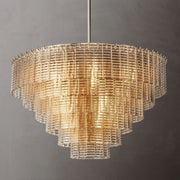 Sirene Clear/Smoke Glass Round Chandelier 41”