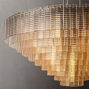 Sirene Clear/Smoke Glass Round Chandelier 65