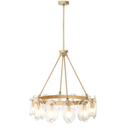 Eternity Modern Brass Chandelier