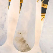 Alabaster Feathery Chandelier D21.7