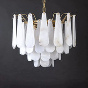 Alabaster Feathery Chandelier D21.7