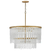 Crystal Round 2 Tier Chandelier 30