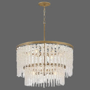 Crystal Round 2 Tier Chandelier 30