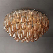 Chiara Smoke Glass Flushmount