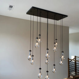 Rain Linear Modern Chandelier Ligh W54