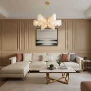 Alabaster Cascade Tiered Chandelier