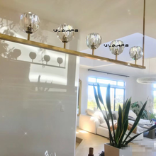 Load image into Gallery viewer, Boule De Cristal Clear Glass Ball Modern Round Chandelier Light 36&quot;