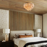 Chiara Smoke Glass Flushmount