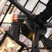 Mini Black Clear Crystal Chandelier