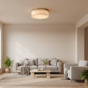 Round Rivage Alabaster Ceiling Lamp