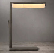 Audubon Modern Alabaster Task Table Lamp