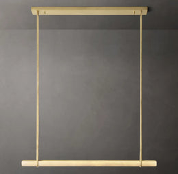 Audubong Modern Alabaster Single Bar Linear Chandelier 60