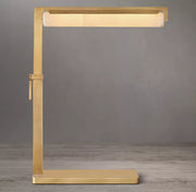 Audubon Modern Alabaster Task Table Lamp