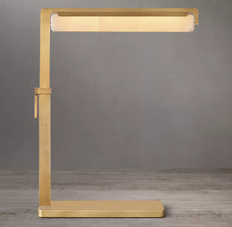 Audubon Modern Alabaster Task Table Lamp