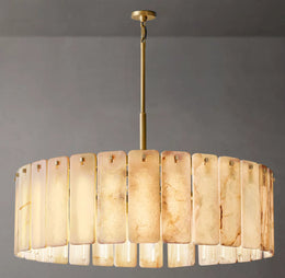 Calamette Modern Alabaster Round Chandelier 48