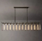 Calamette Modern Glass Rectangular Chandelier 72