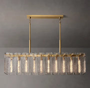 Calamette Modern Glass Rectangular Chandelier 60