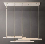 Audubon Modern Crystal Triple Bar Linear Chandelier 60